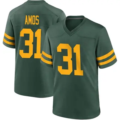 Men's Game Adrian Amos Green Bay Packers Green Alternate Jersey