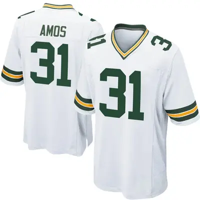 Men's Game Adrian Amos Green Bay Packers White Jersey