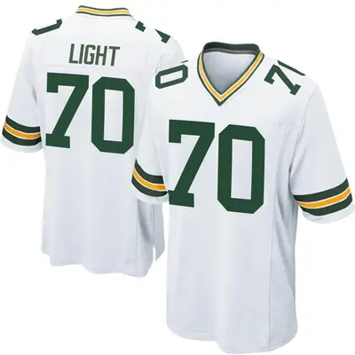 Men's Game Alex Light Green Bay Packers White Jersey