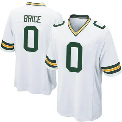 Men's Game Caliph Brice Green Bay Packers White Jersey