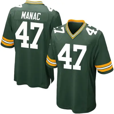 Men's Game Chauncey Manac Green Bay Packers Green Team Color Jersey
