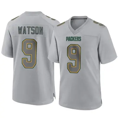 Men's Game Christian Watson Green Bay Packers Gray Atmosphere Fashion Jersey