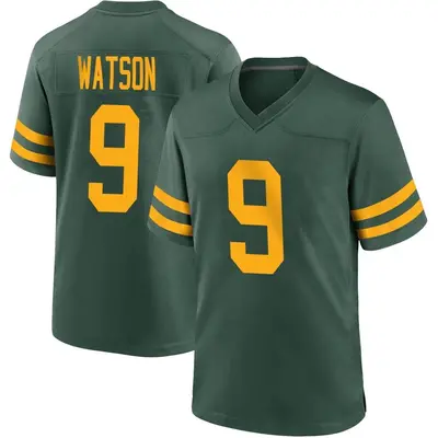 Men's Game Christian Watson Green Bay Packers Green Alternate Jersey