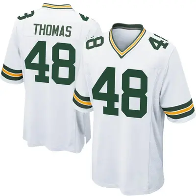 Men's Game DQ Thomas Green Bay Packers White Jersey