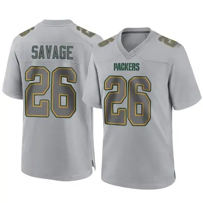 Men's Game Darnell Savage Green Bay Packers Gray Atmosphere Fashion Jersey