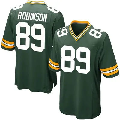 Men's Game Dave Robinson Green Bay Packers Green Team Color Jersey