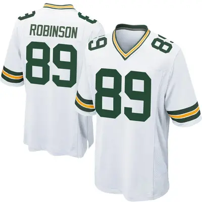 Men's Game Dave Robinson Green Bay Packers White Jersey