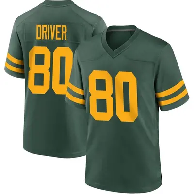 Men's Game Donald Driver Green Bay Packers Green Alternate Jersey
