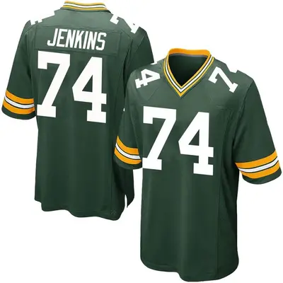Men's Game Elgton Jenkins Green Bay Packers Green Team Color Jersey