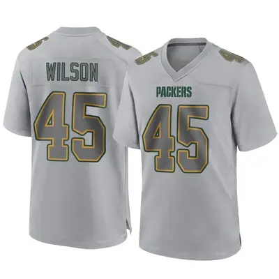Men's Game Eric Wilson Green Bay Packers Gray Atmosphere Fashion Jersey