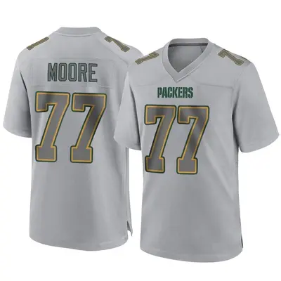 Men's Game George Moore Green Bay Packers Gray Atmosphere Fashion Jersey