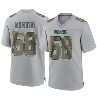 Men's Game Greer Martini Green Bay Packers Gray Atmosphere Fashion Jersey