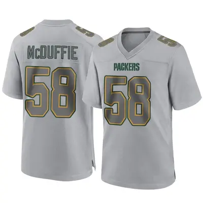 Men's Game Isaiah McDuffie Green Bay Packers Gray Atmosphere Fashion Jersey