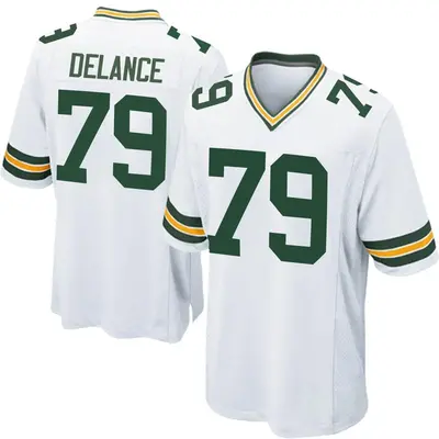 Men's Game Jean Delance Green Bay Packers White Jersey