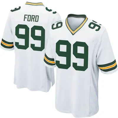 Men's Game Jonathan Ford Green Bay Packers White Jersey