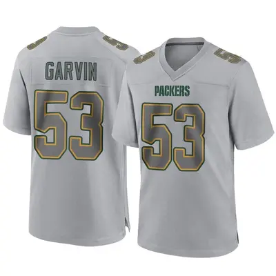 Men's Game Jonathan Garvin Green Bay Packers Gray Atmosphere Fashion Jersey