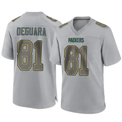 Men's Game Josiah Deguara Green Bay Packers Gray Atmosphere Fashion Jersey