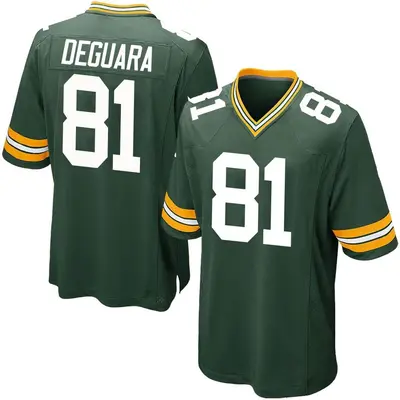 Men's Game Josiah Deguara Green Bay Packers Green Team Color Jersey