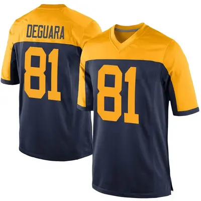 Men's Game Josiah Deguara Green Bay Packers Navy Alternate Jersey