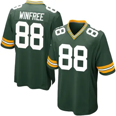 Men's Game Juwann Winfree Green Bay Packers Green Team Color Jersey