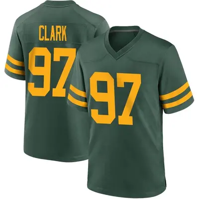 Men's Game Kenny Clark Green Bay Packers Green Alternate Jersey