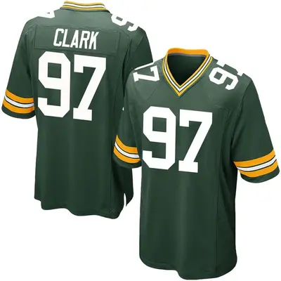 Men's Game Kenny Clark Green Bay Packers Green Team Color Jersey