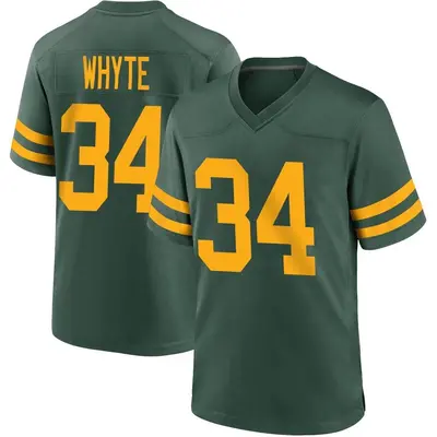 Men's Game Kerrith Whyte Green Bay Packers Green Alternate Jersey