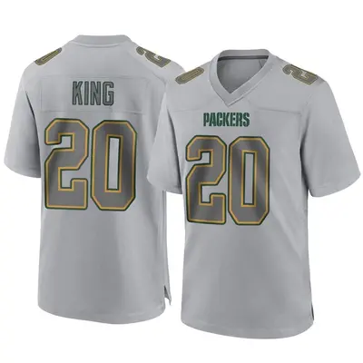 Men's Game Kevin King Green Bay Packers Gray Atmosphere Fashion Jersey