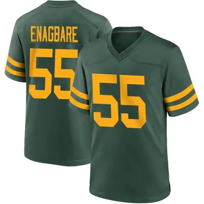 Men's Game Kingsley Enagbare Green Bay Packers Green Alternate Jersey