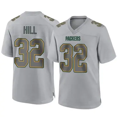 Men's Game Kylin Hill Green Bay Packers Gray Atmosphere Fashion Jersey