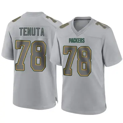 Men's Game Luke Tenuta Green Bay Packers Gray Atmosphere Fashion Jersey
