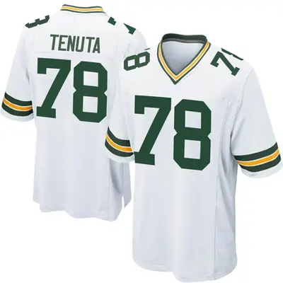 Men's Game Luke Tenuta Green Bay Packers White Jersey