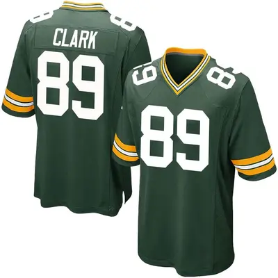Men's Game Michael Clark Green Bay Packers Green Team Color Jersey
