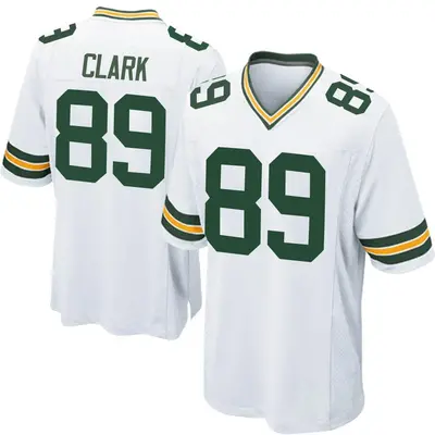 Men's Game Michael Clark Green Bay Packers White Jersey