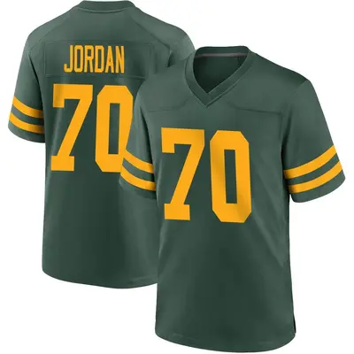 Men's Game Michael Jordan Green Bay Packers Green Alternate Jersey