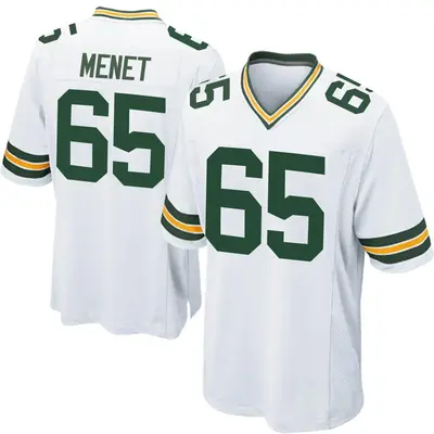 Men's Game Michal Menet Green Bay Packers White Jersey