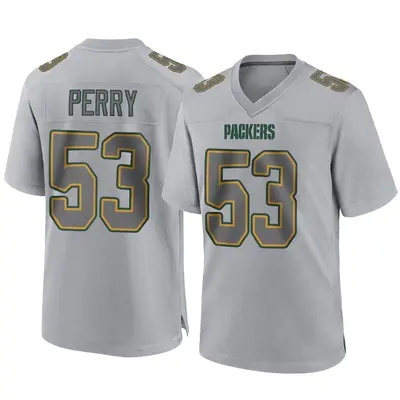 Men's Game Nick Perry Green Bay Packers Gray Atmosphere Fashion Jersey