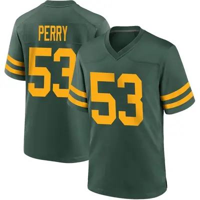 Men's Game Nick Perry Green Bay Packers Green Alternate Jersey