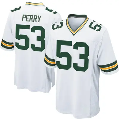 Men's Game Nick Perry Green Bay Packers White Jersey
