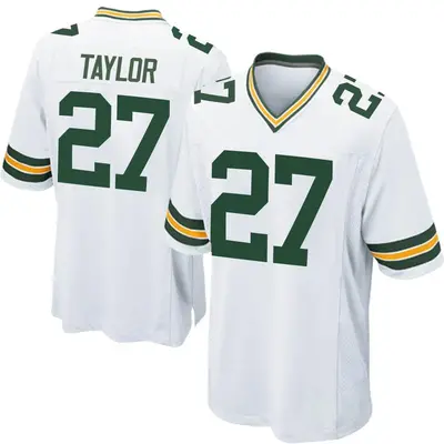 Men's Game Patrick Taylor Green Bay Packers White Jersey