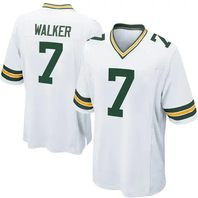 Men's Game Quay Walker Green Bay Packers White Jersey