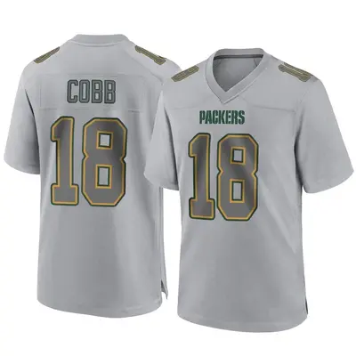 Men's Game Randall Cobb Green Bay Packers Gray Atmosphere Fashion Jersey