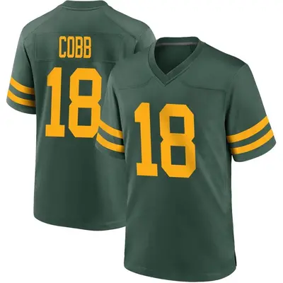 Men's Game Randall Cobb Green Bay Packers Green Alternate Jersey