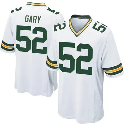Men's Game Rashan Gary Green Bay Packers White Jersey