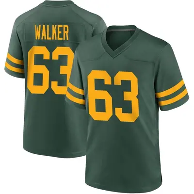 Men's Game Rasheed Walker Green Bay Packers Green Alternate Jersey