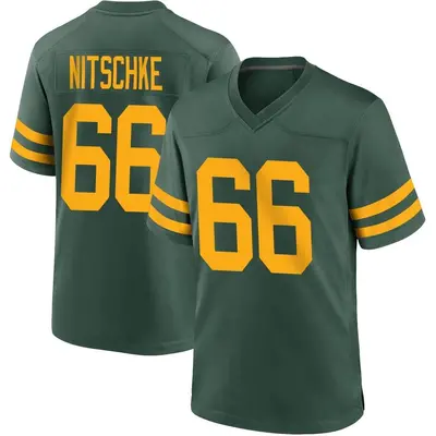 Men's Game Ray Nitschke Green Bay Packers Green Alternate Jersey
