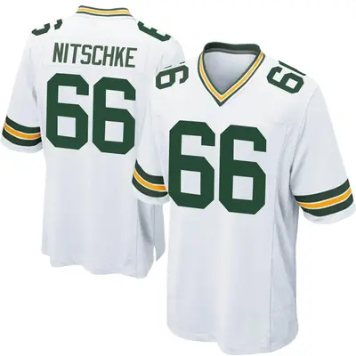 Men's Game Ray Nitschke Green Bay Packers White Jersey
