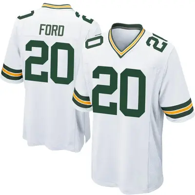 Men's Game Rudy Ford Green Bay Packers White Jersey
