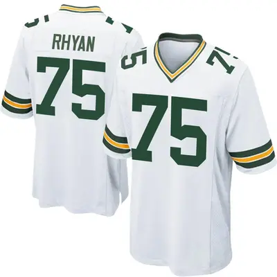 Men's Game Sean Rhyan Green Bay Packers White Jersey