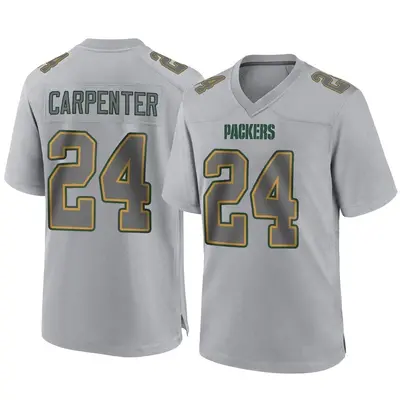 Men's Game Tariq Carpenter Green Bay Packers Gray Atmosphere Fashion Jersey